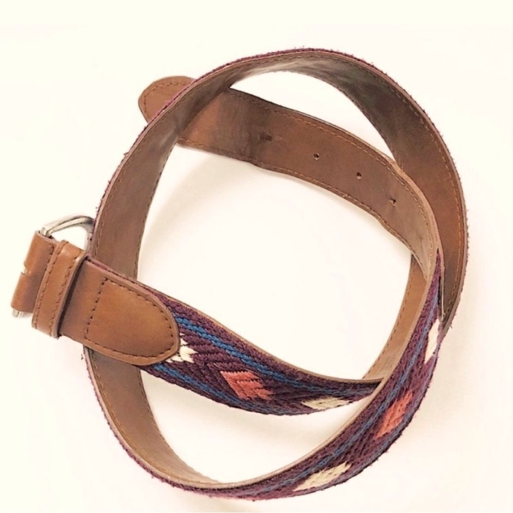 American Eagle Belt Boho Embroidered Size XS